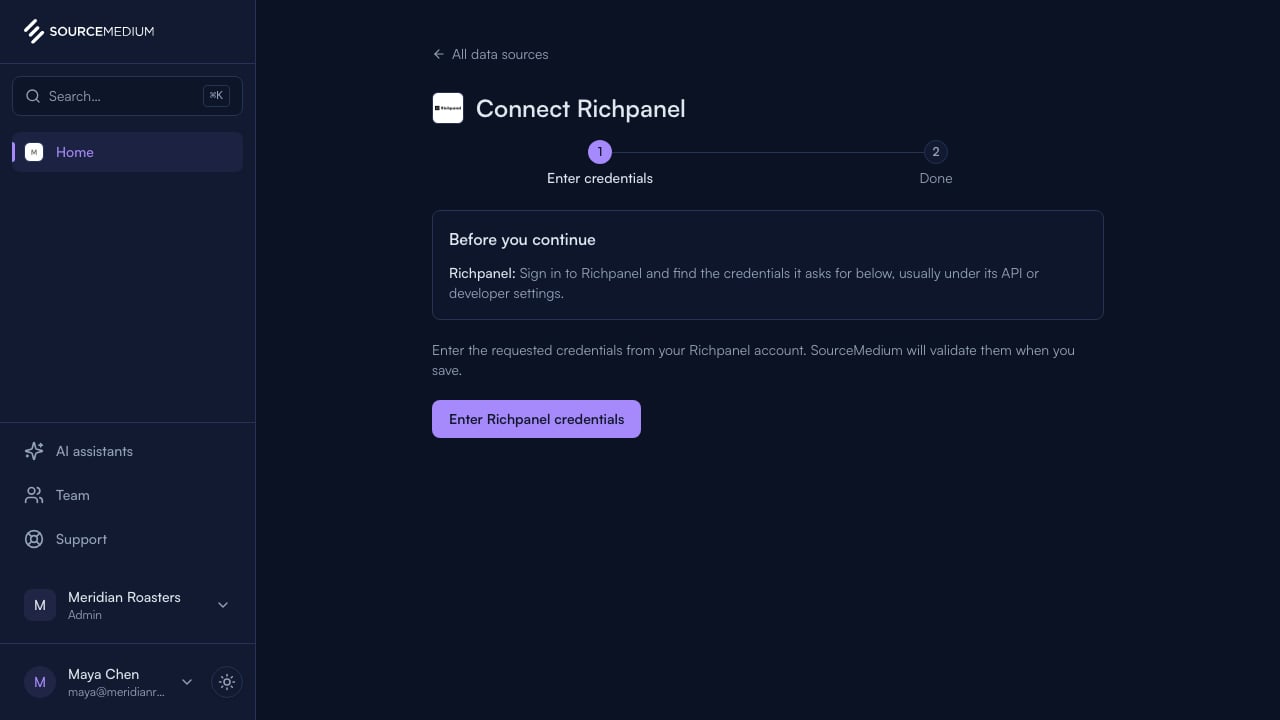 Choose Richpanel