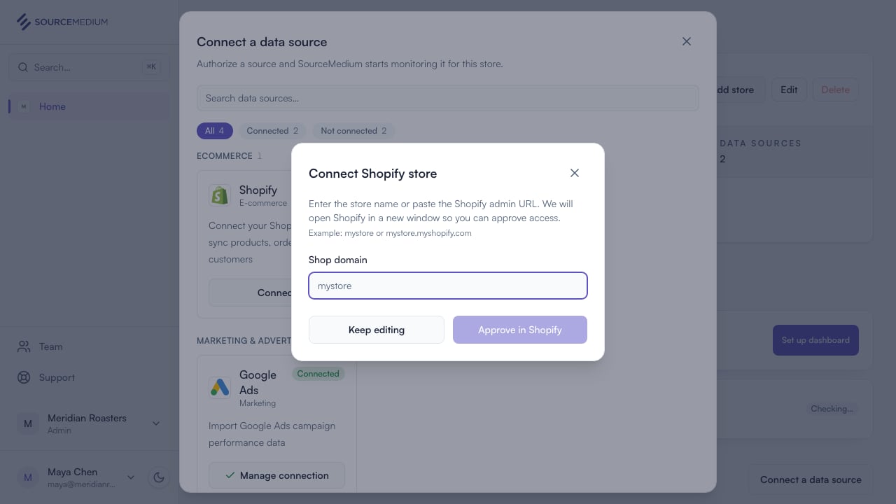Choose Shopify