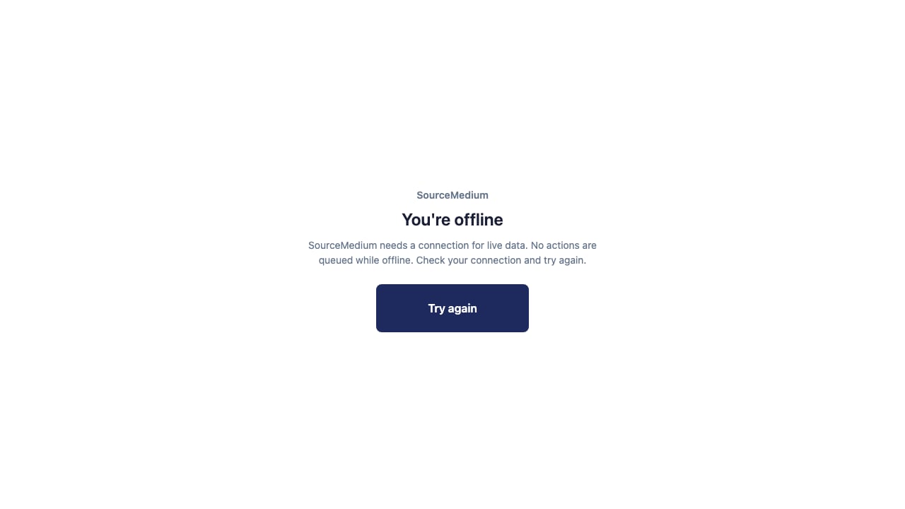 See when you are offline