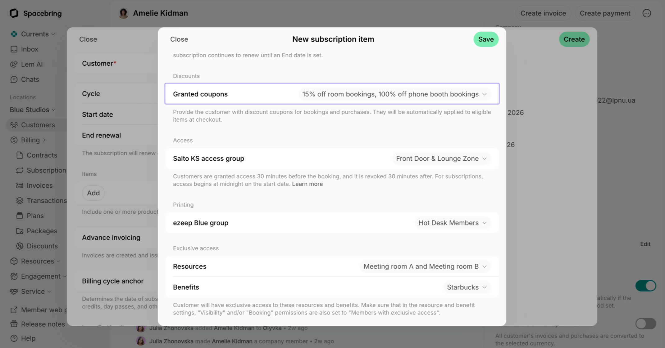 Billing Discounts Give And Apply Give A Discount To A Specific Member Or Company