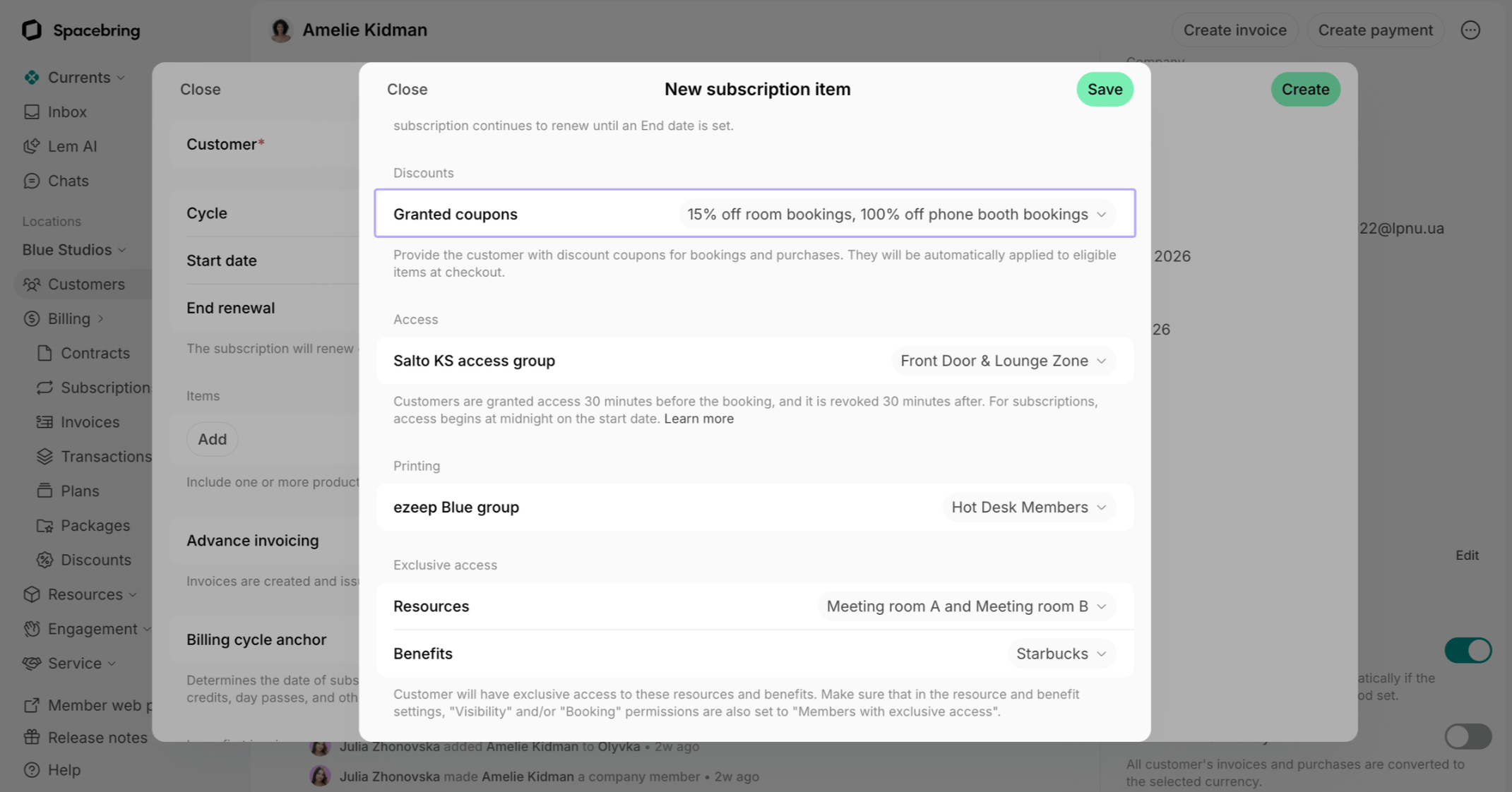 Billing Discounts Give And Apply Give A Discount To A Specific Member Or Company