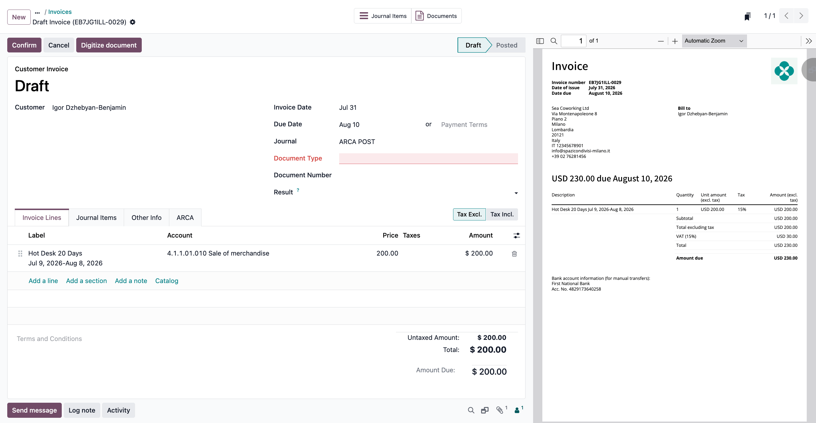 Integrations Accounting Odoo How Invoices Sync Invoice In Odoo