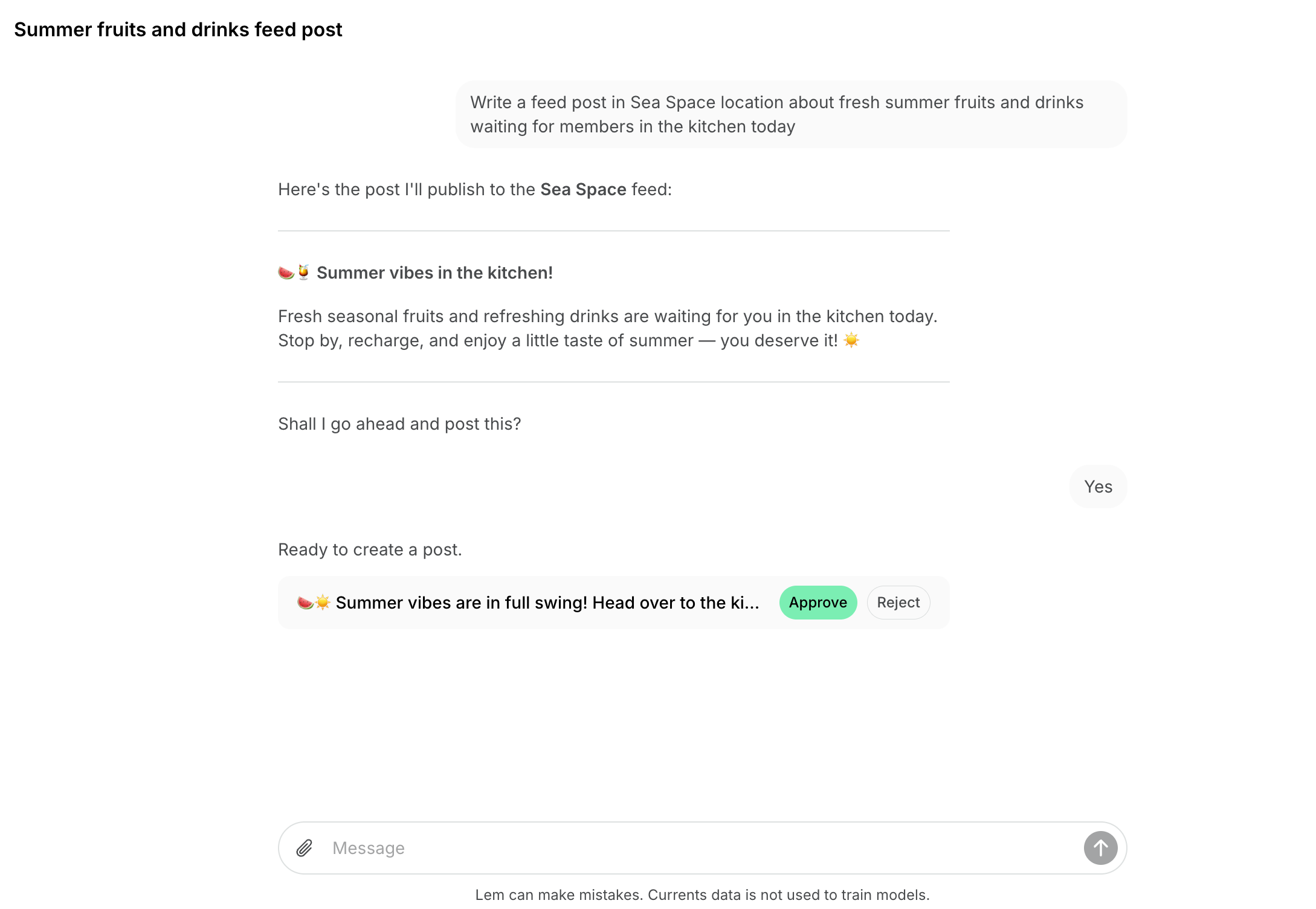 Lem Ai Promote Write A Post From Scratch