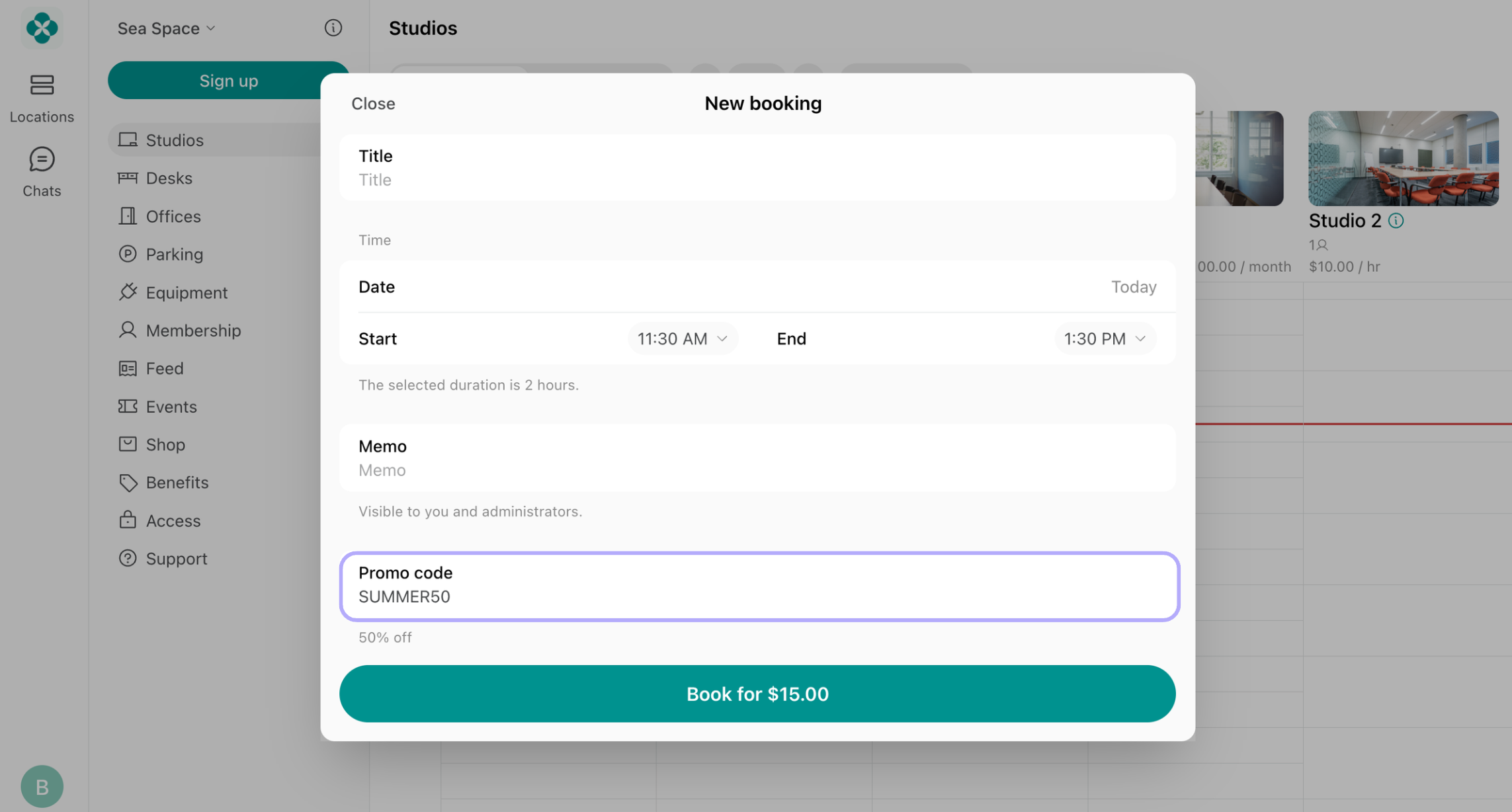 Catalog Discounts Redeem For Bookings How Users Apply Promo Codes