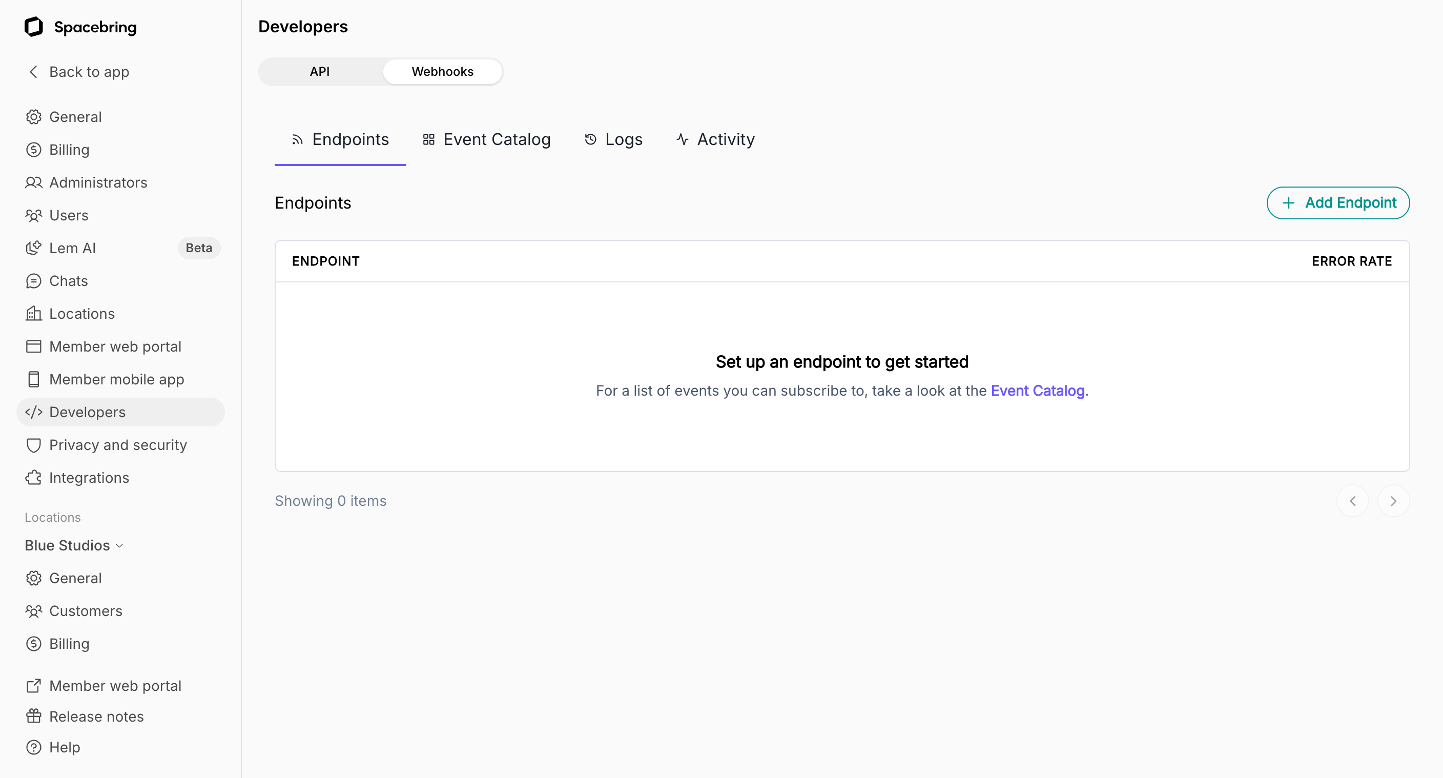 Webhooks Register The Endpoint