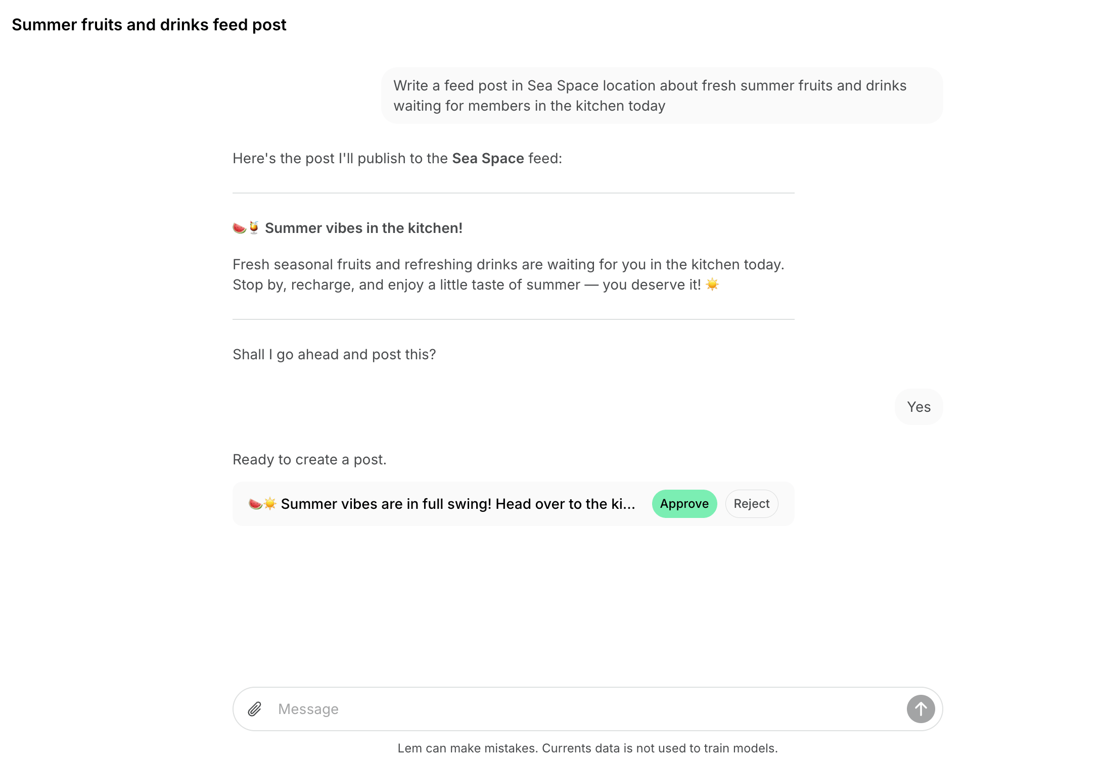 Lem Ai Promote Write A Post From Scratch
