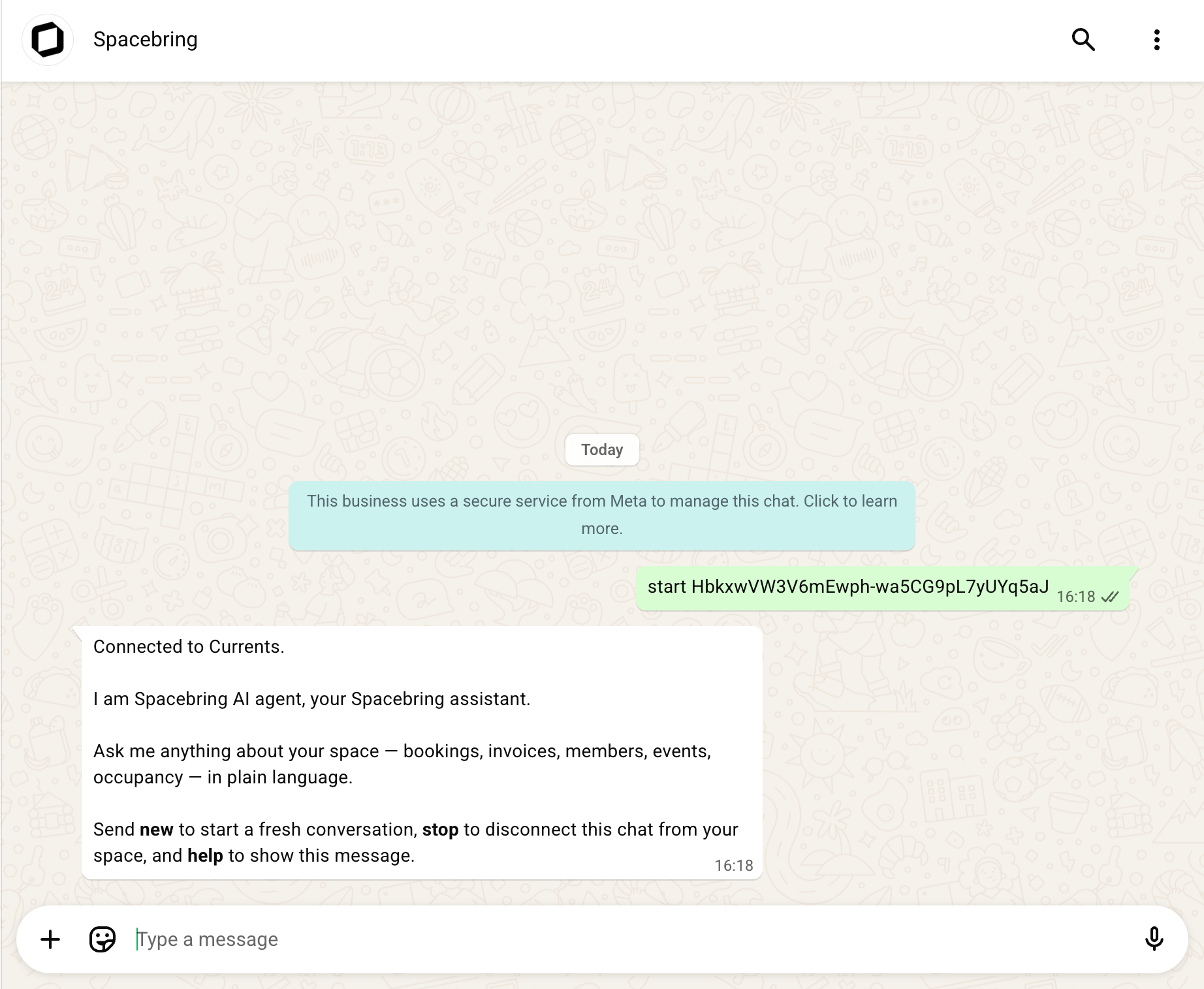 Ai Agents Whatsapp Connect Spacebring To Whatsapp Connected