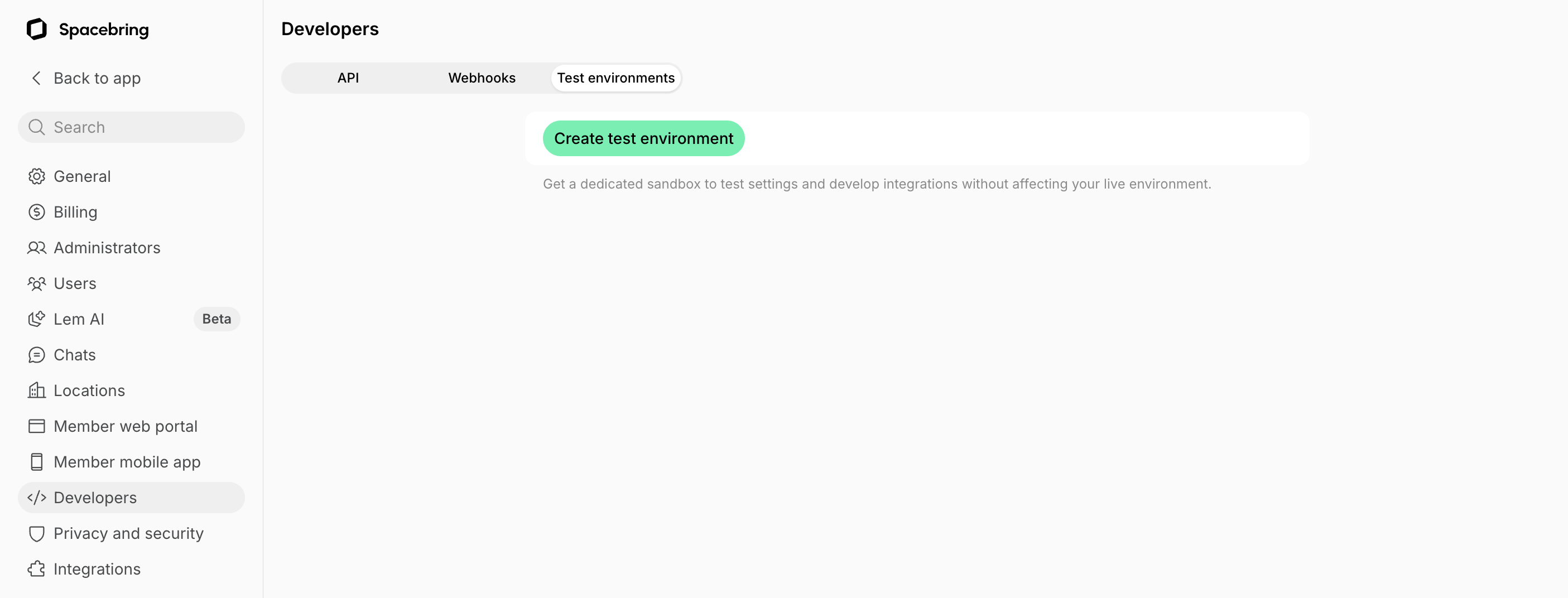 Administration Test Environment Create A Test Environment
