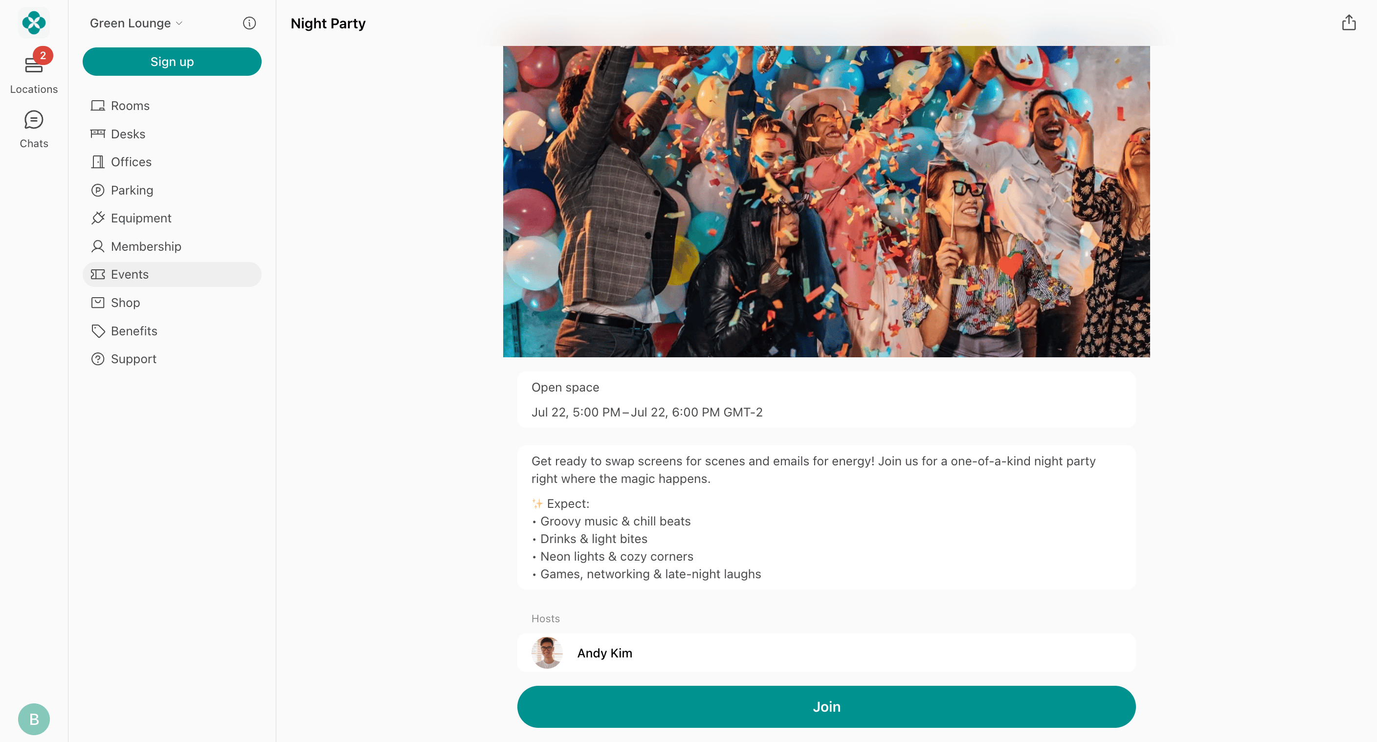 Member Events How Users Join The Event Select Event