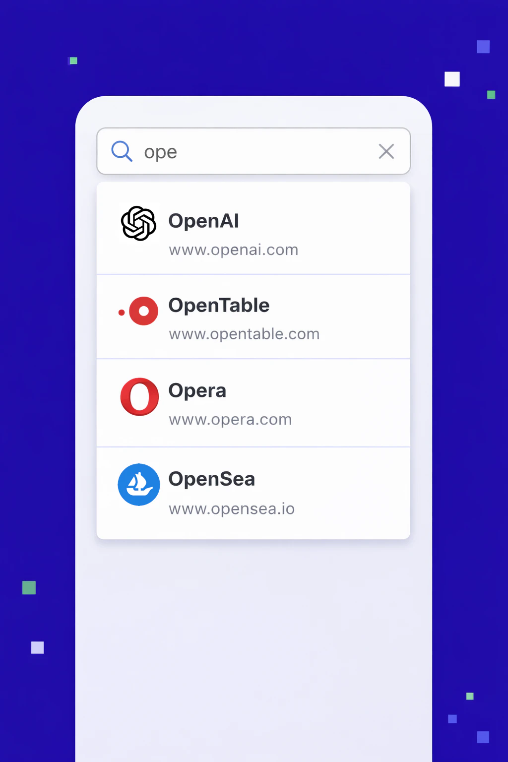 Autocomplete UI powered by GET /corporations