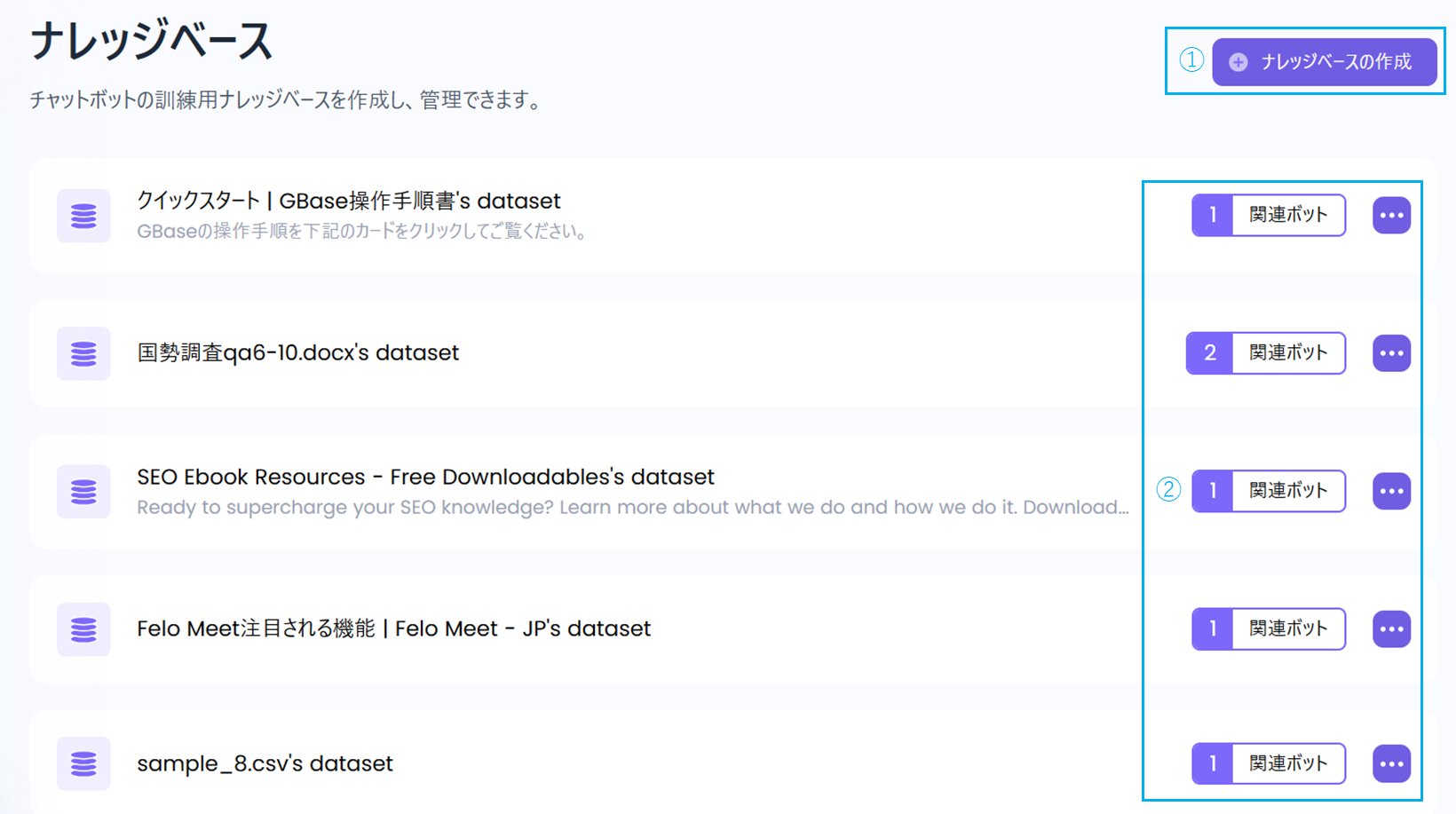 ナレッジベース - GBase docs