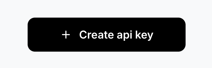 API Keys page