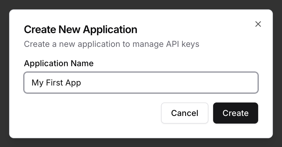 Click Create API Key