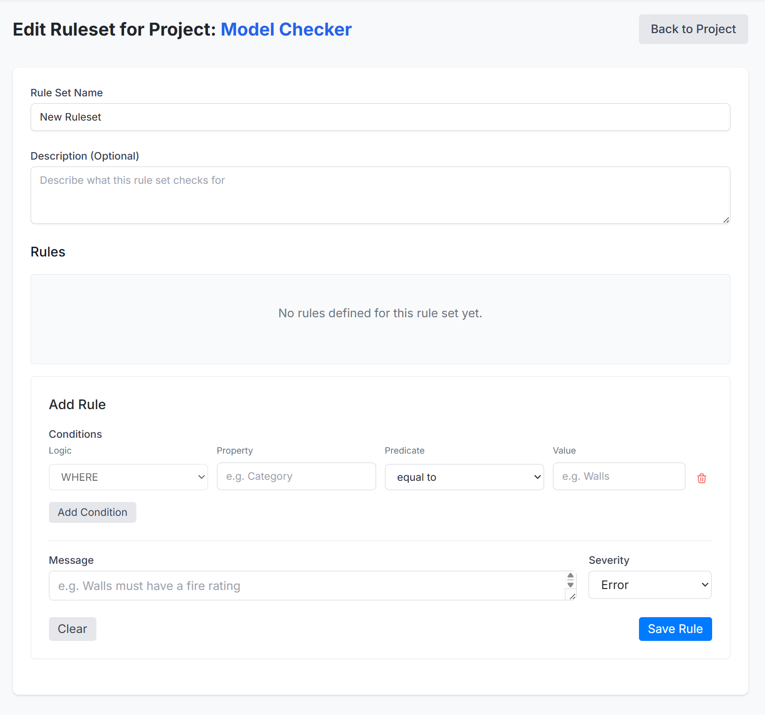 create a ruleset