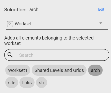 Workset filter