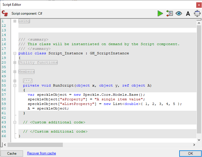 Script code