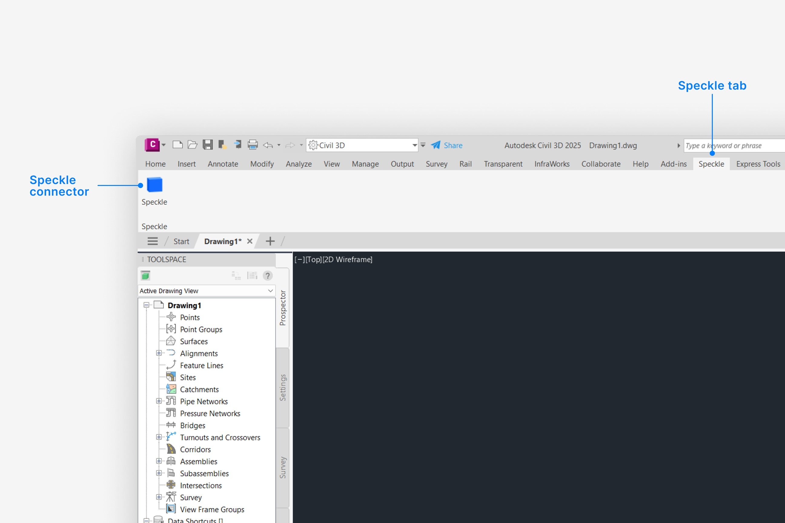 Civil 3D toolbar