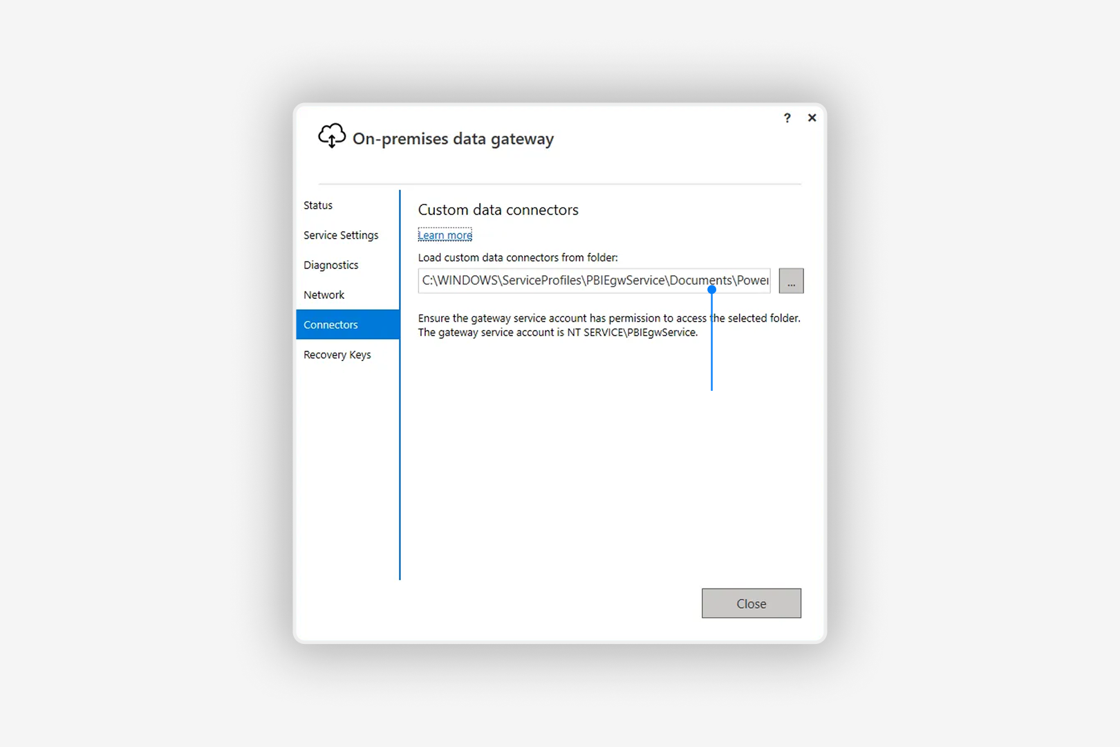 Copy connectors path