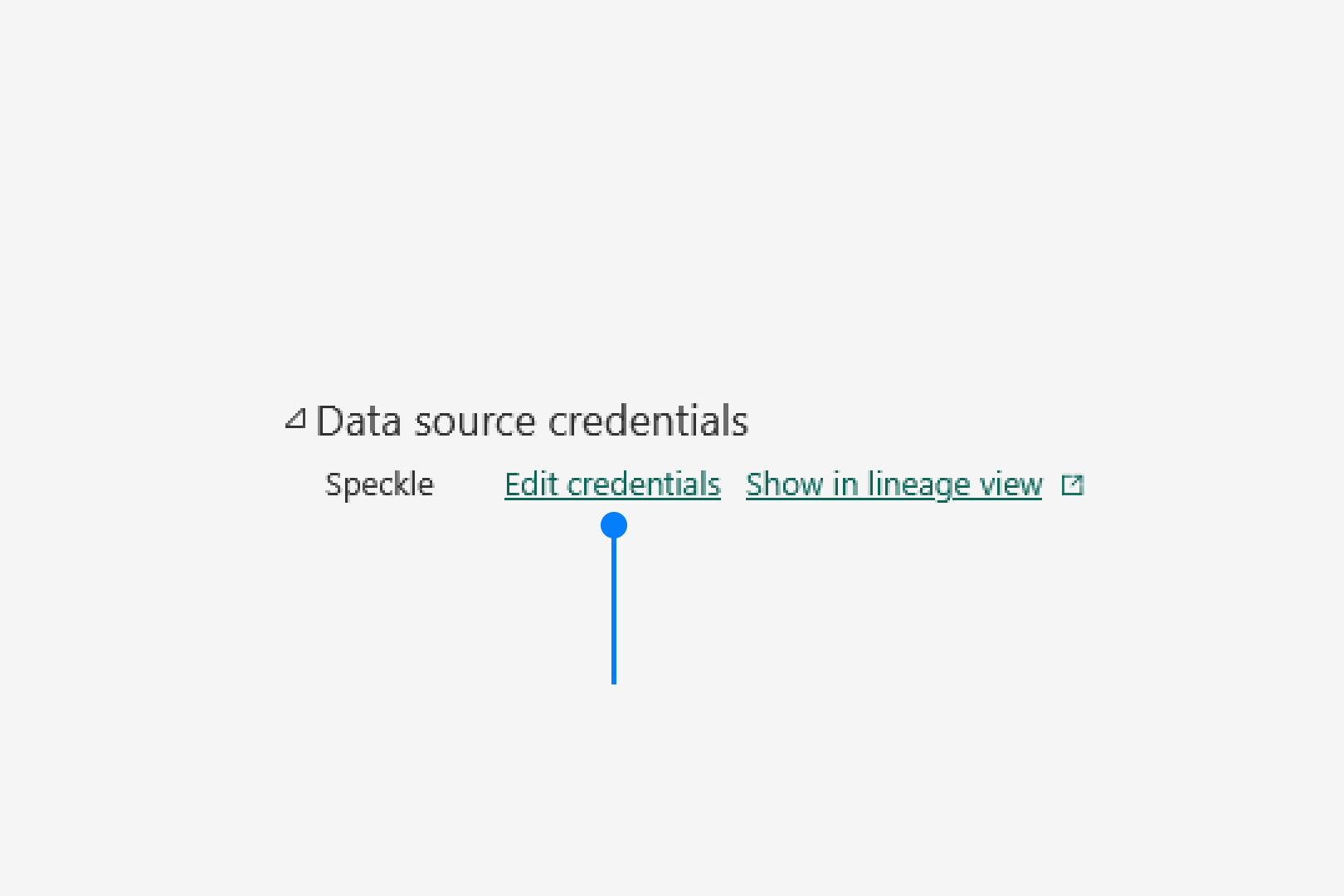 Edit credentials