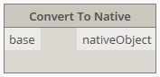 Convert to Native node