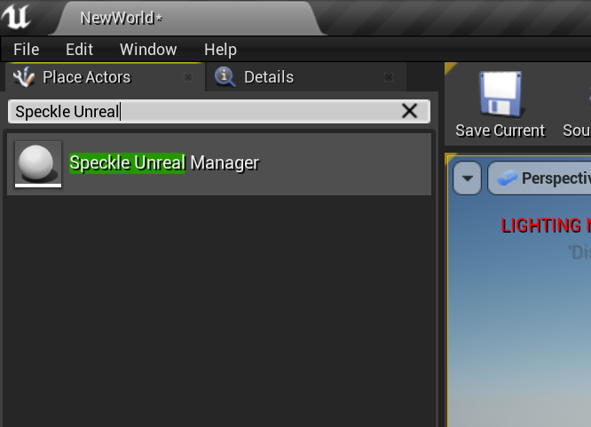 speckle manager actor