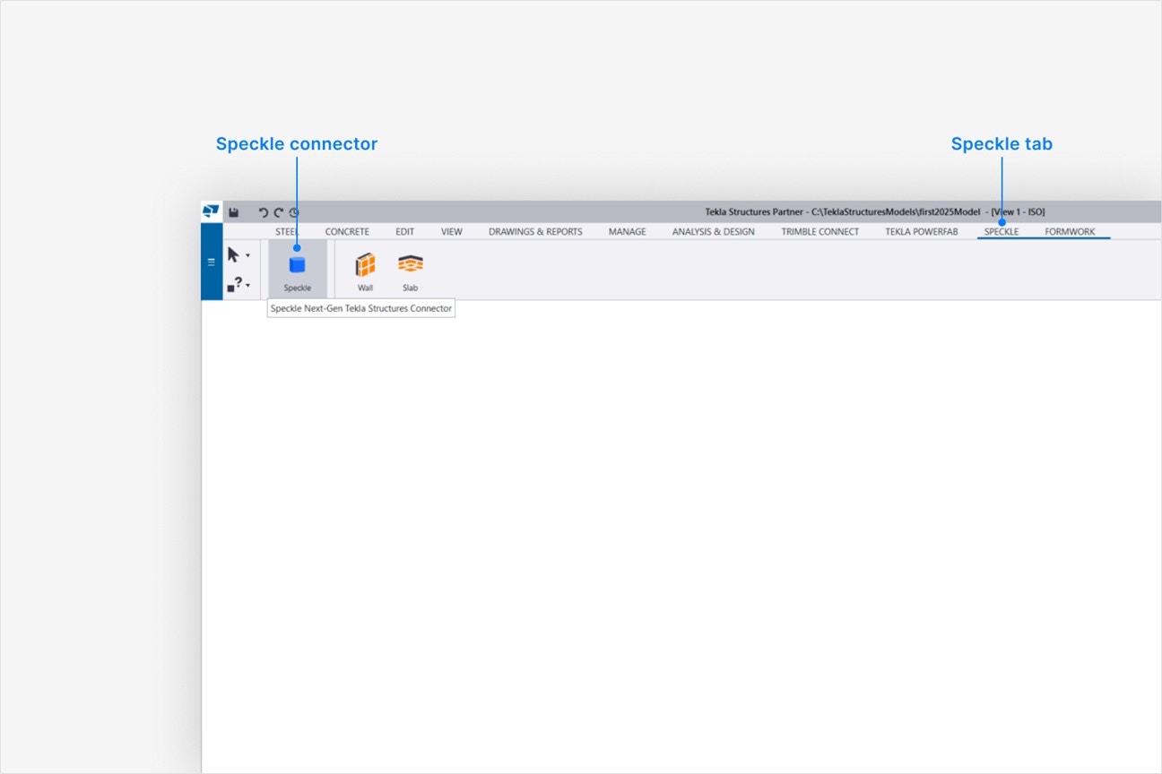 Tekla toolbar