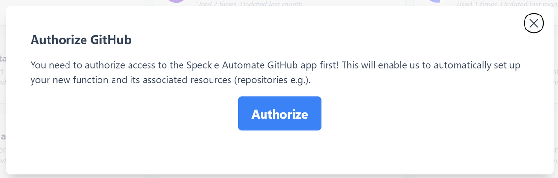authorise github