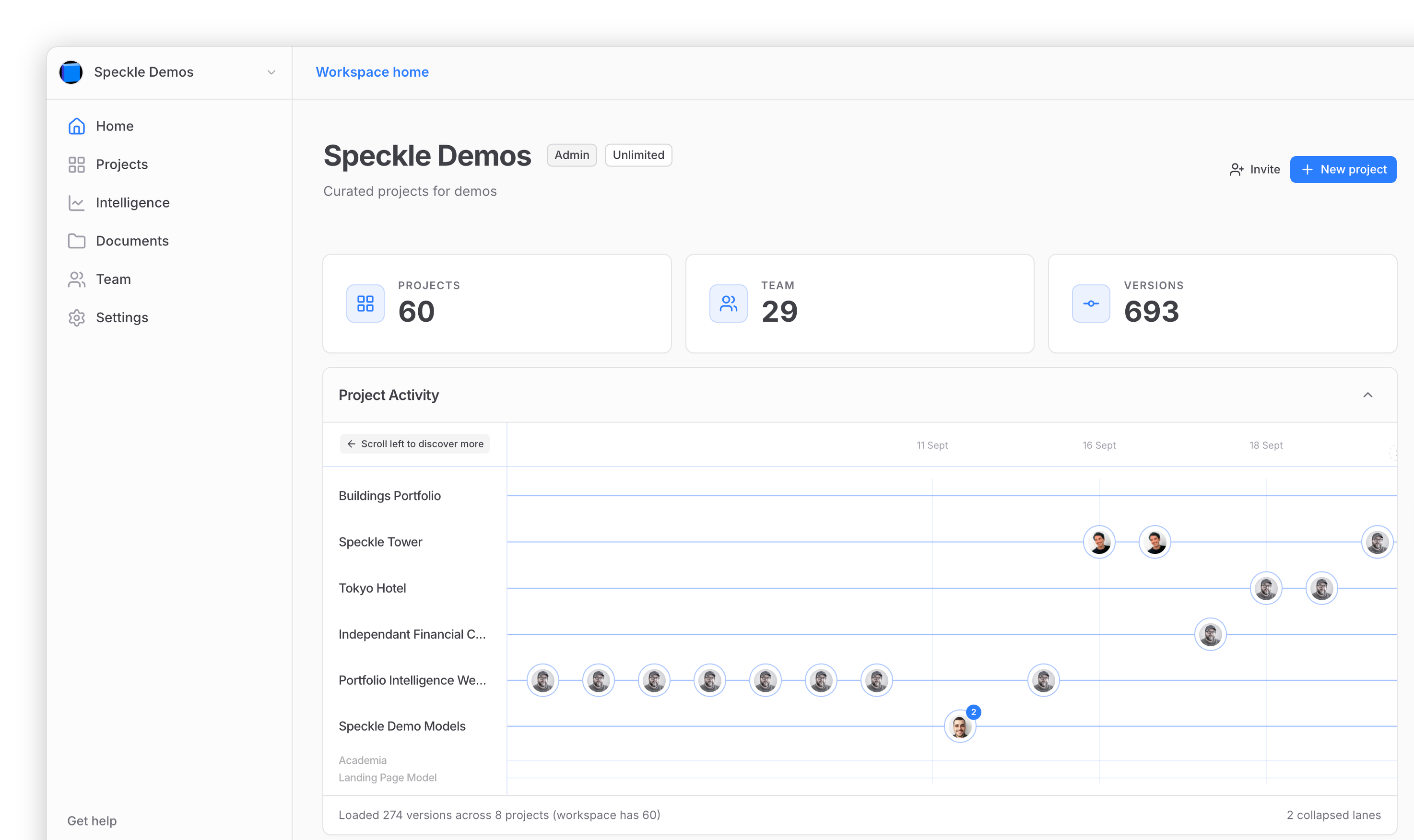 Organize teams and projects - Speckle Docs