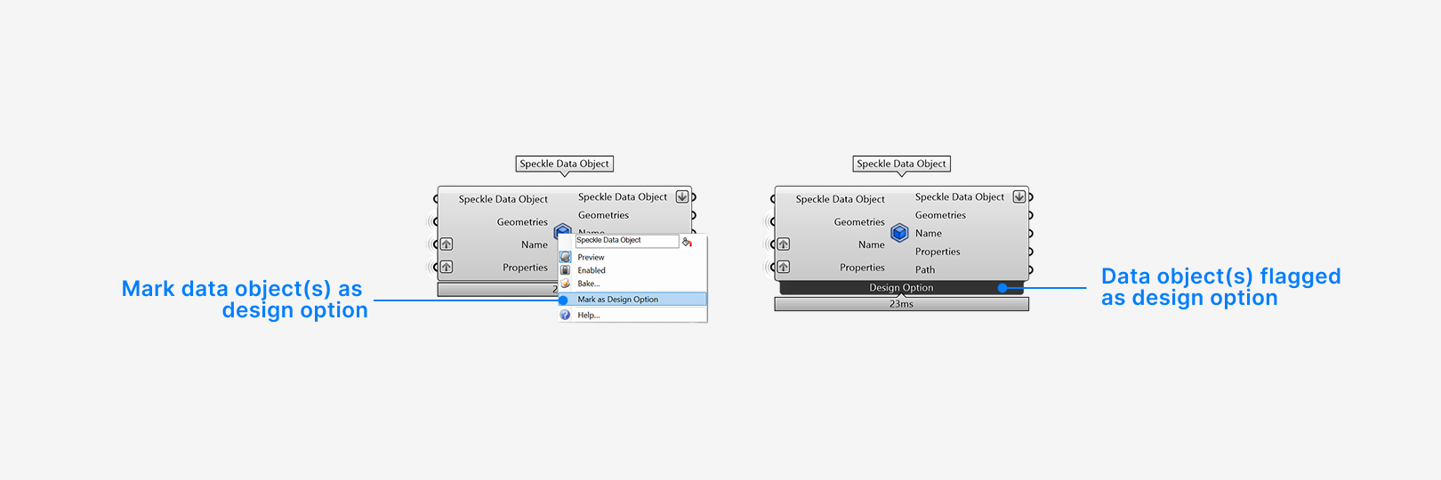 Compare parametric design options from Grasshopper - Speckle Docs