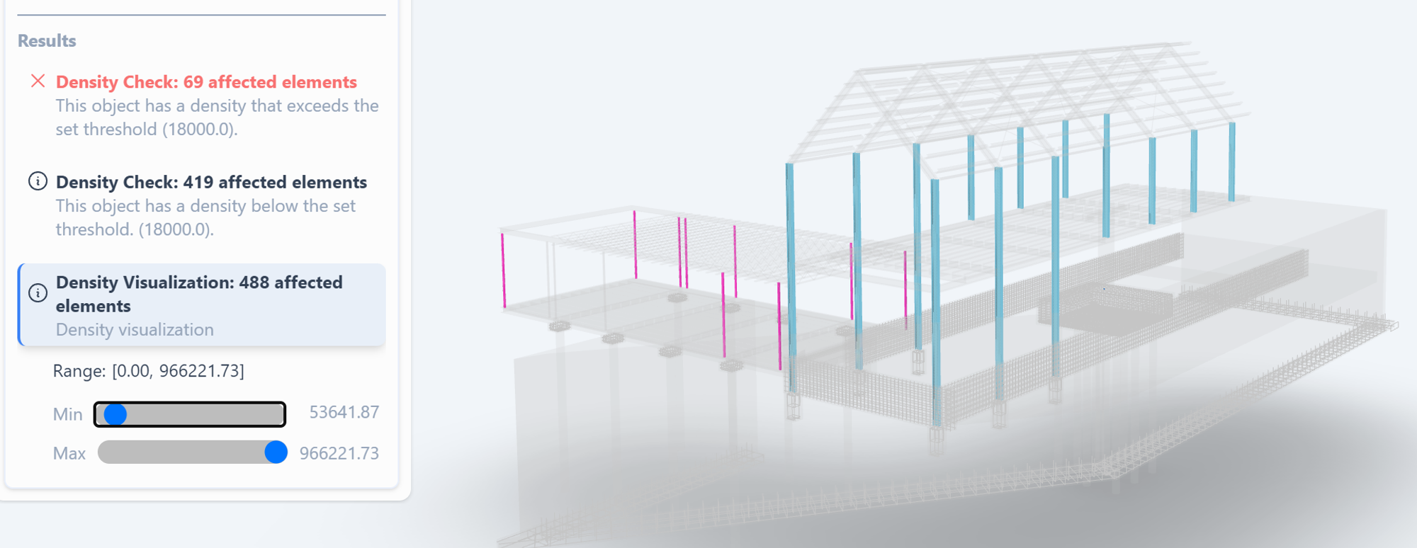 result metadata view