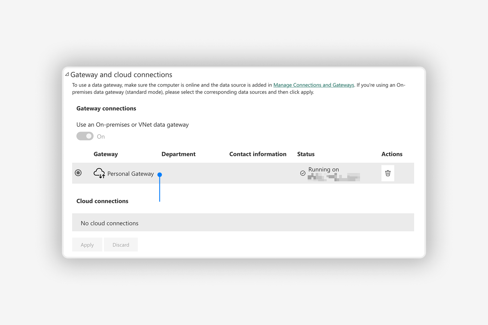 Personal gateway list
