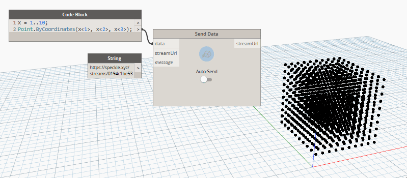Sending data in Dynamo