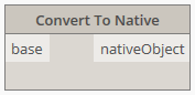 Convert to Native node