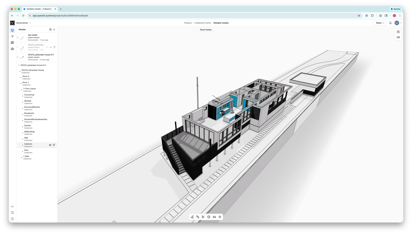 Vectorworks View Model On Speckle