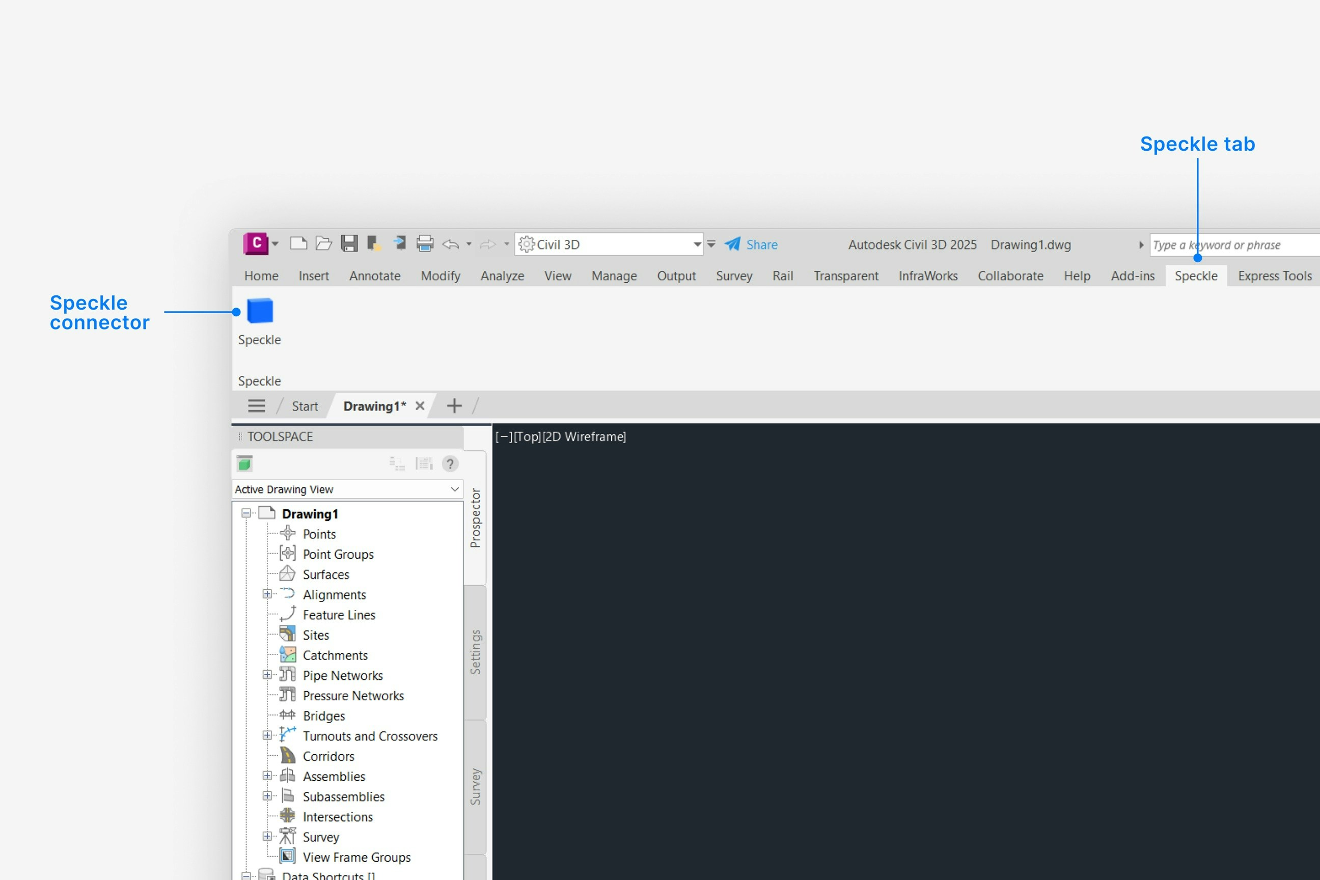 Civil 3D toolbar