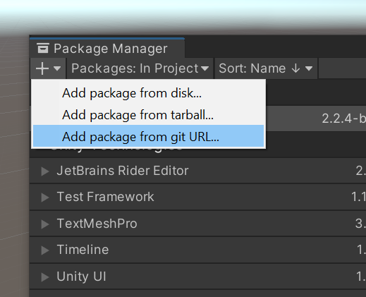 unity install git