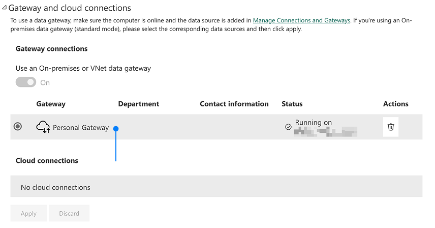 Personal gateway list