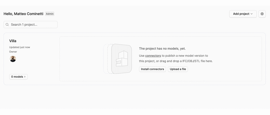 Uploading a file to create a new model version