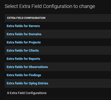 Configuring Extra Fields - Ghostwriter Documentation