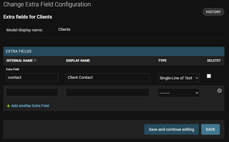 Configuring Extra Fields - Ghostwriter Documentation