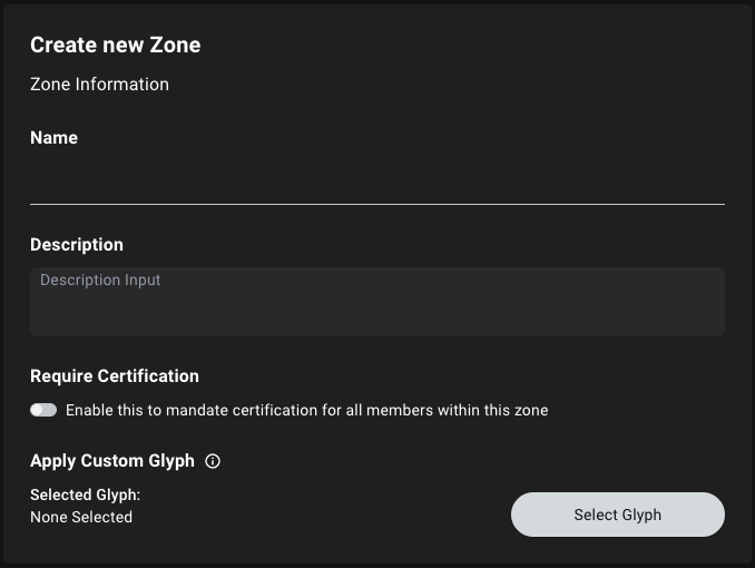 Configure a new privilege zone