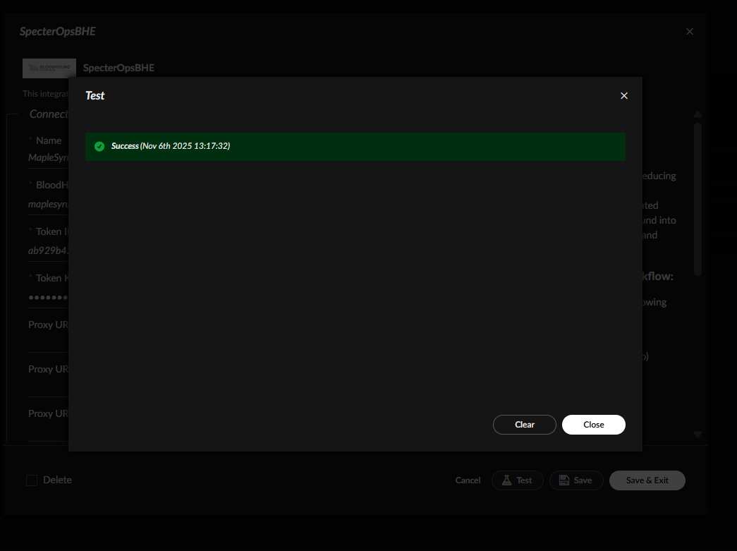 Cortex XSOAR instance save confirmation.