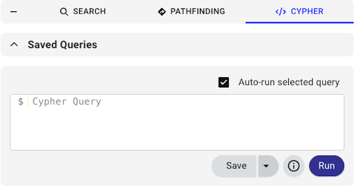 Cypher query editor