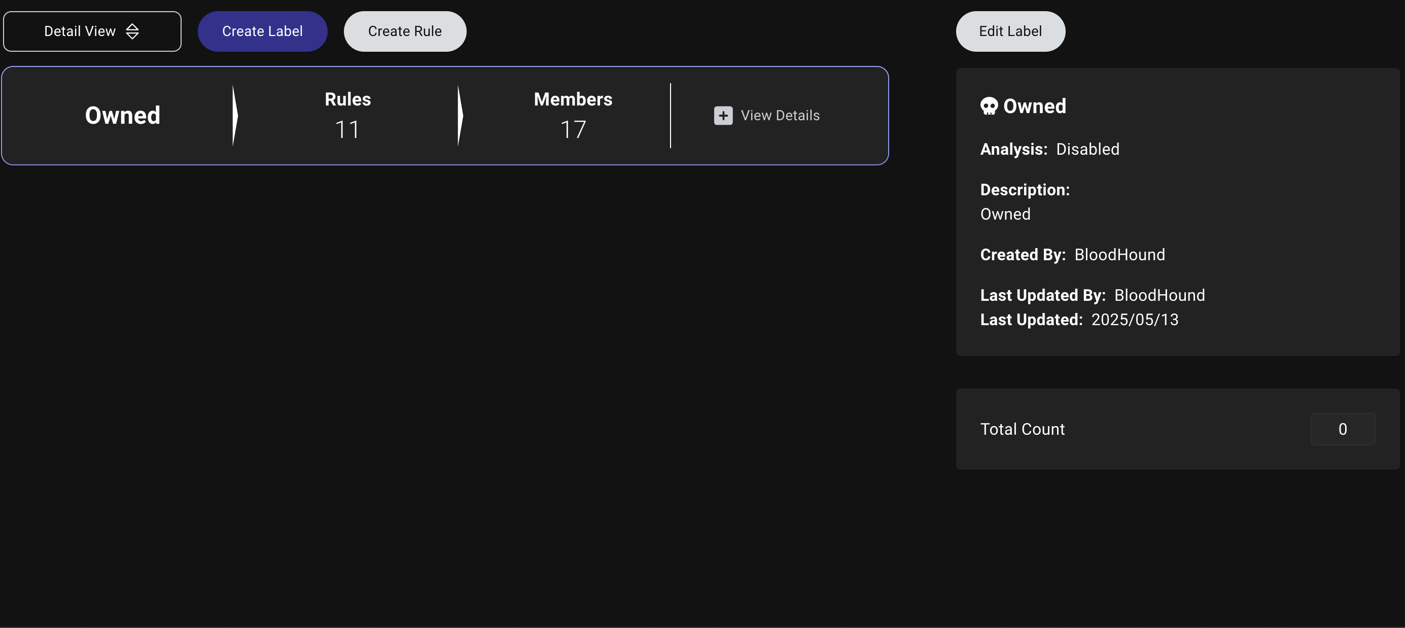 Privilege Zones summary view
