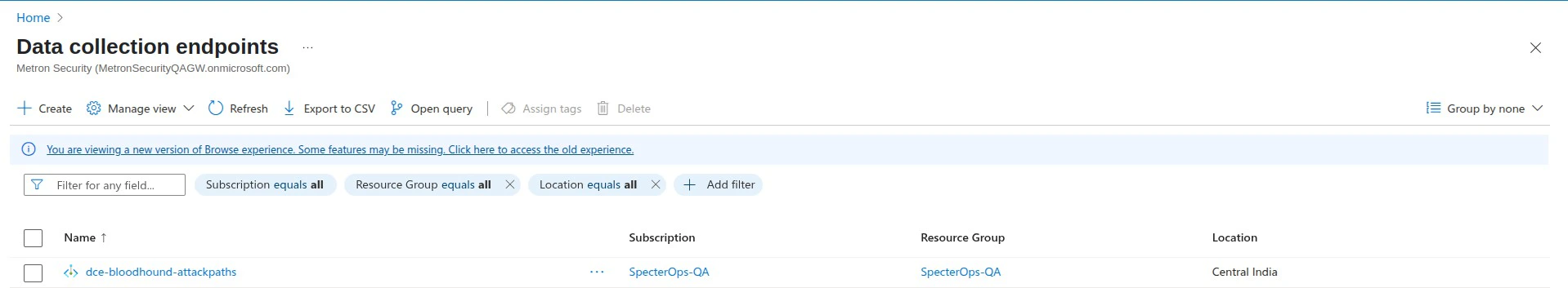 Verify Data Collection Endpoints