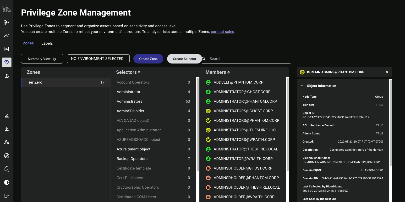 Search and Filter Privilege Zones in BloodHound v8.2.0