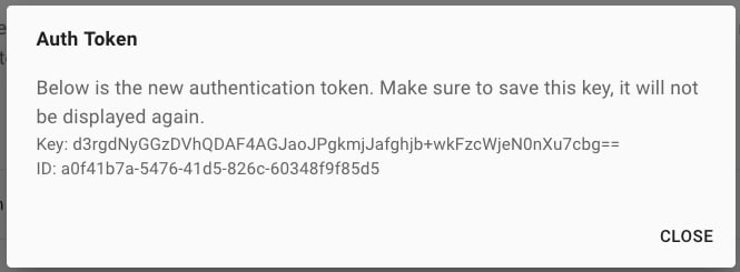API Key Pair