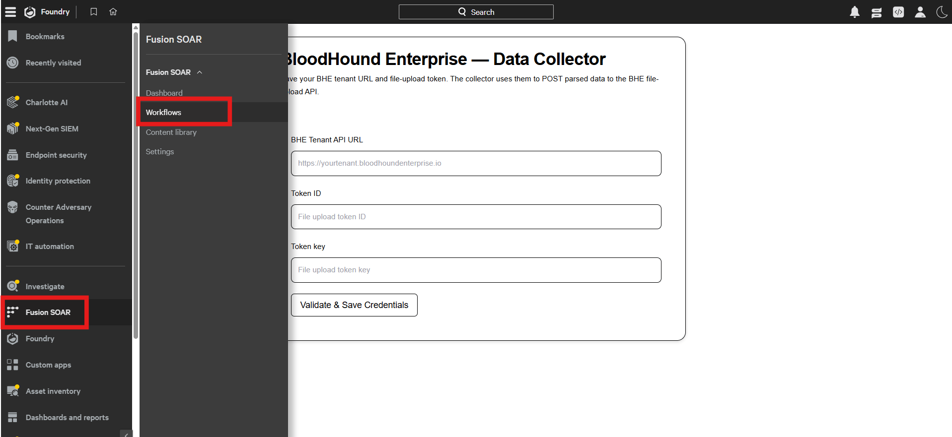 A screenshot of the workflow list interface