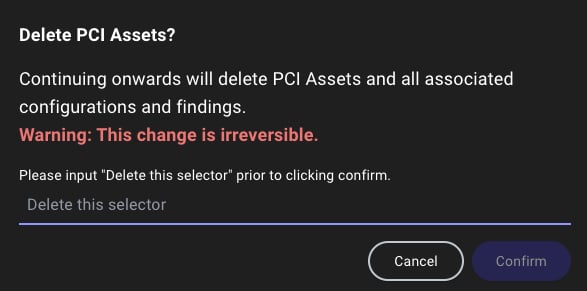 Confirm deletion of a custom rule Confirm deletion of a custom rule